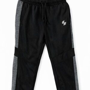 The Children's Place Sport Boys Joggers Size M 7/8 Black Fleece Sweatpants-KC166